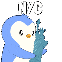 New York Penguin Sticker by Pudgy Penguins