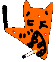Happy Cartoon Sticker