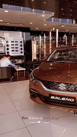 Kanhiayagoswami giphyupload maruti suzuki showroom nexa showroom maruti suzuki baleno GIF