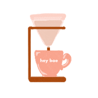 Coffee Time Morning Sticker by Bae Coffee Co