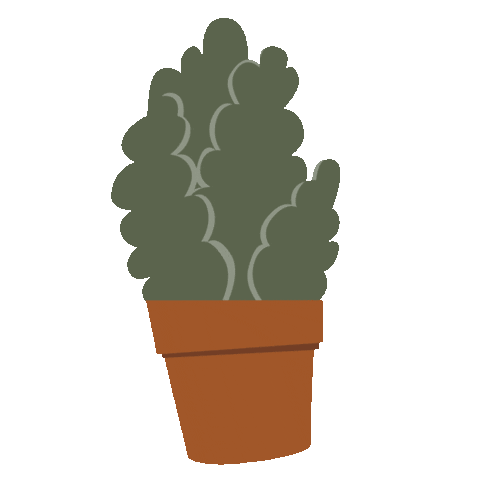 Planter Cute Plant Sticker