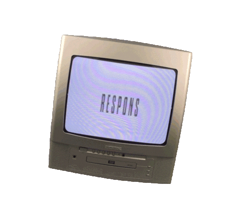 respons giphyupload tv vhs old tv Sticker