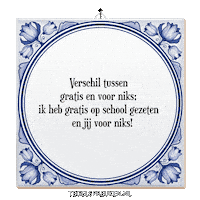 School Humor Sticker by Tegelspreuken.nl