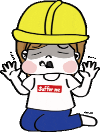 kongmui no omg afraid 驚 Sticker