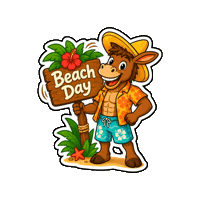 Happy Playa Sticker by Mr. Sancho's Cozumel
