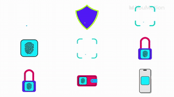 Fingerprint Id Icons Set