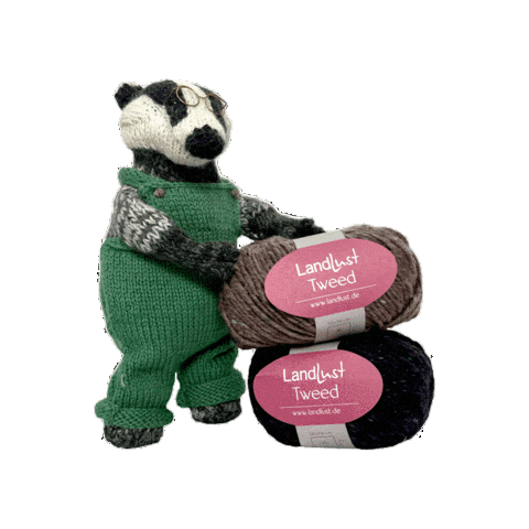 Landlust giphygifmaker knitting wool badger Sticker