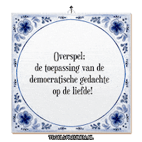 Hart Spanning Sticker by Tegelspreuken.nl