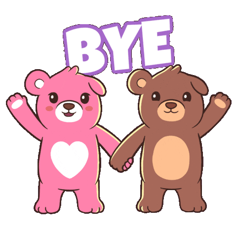 See Ya Goodbye Sticker by BEARISH