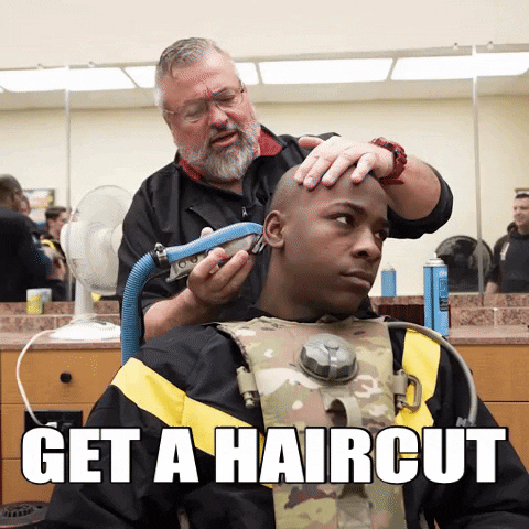usarmy giphygifmaker hair army barber GIF