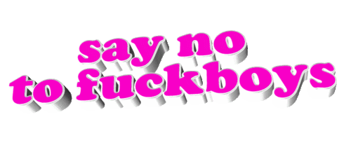fuck boys Sticker by AnimatedText