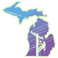 Detroit Lineman Sticker by tallmanequipment