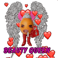 BaddieEgg beauty makeup glitter angel Sticker