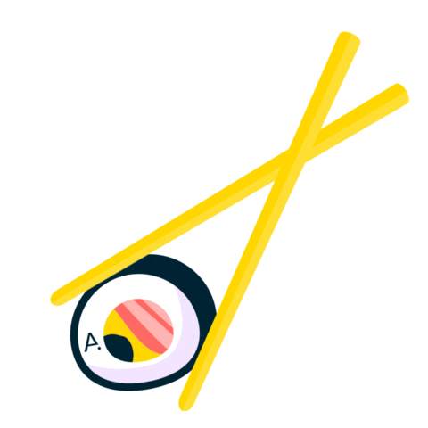 apartdesignstudio giphyupload sushi salmon maki Sticker