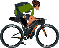 Adventure Cycling Sticker by Little James