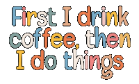Wake Up Coffee Sticker