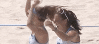 Happy Beach Volleyball GIF by NCAA Championships