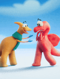 Ice Cold Hug GIF by Claynosaurz