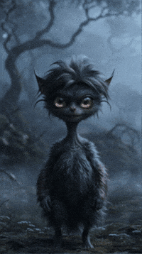 dalindasnyman scary forest staring gothic GIF