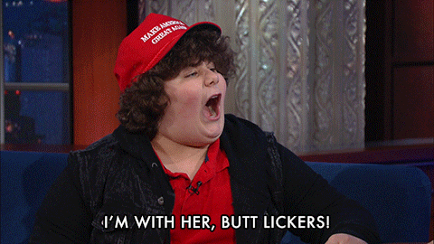 Im With Her Donald Trump GIF by The Late Show With Stephen Colbert