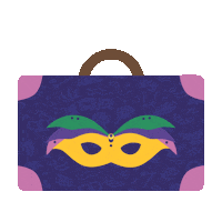 Traveling Mardi Gras Sticker by Universal Destinations & Experiences