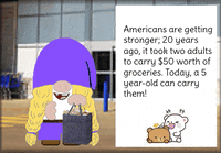 Gnome Grocery Shopping GIF