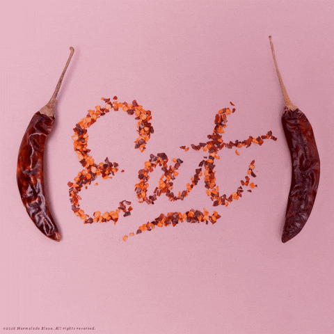 marmaladebleue food red typography eat GIF