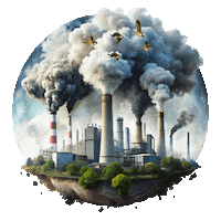 Climate Change Water Pollution Sticker