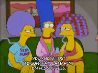 happy marge simpson GIF