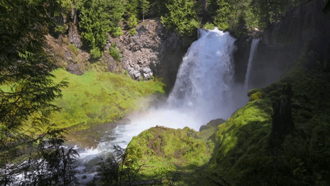 sahalie falls GIF by Travel Oregon