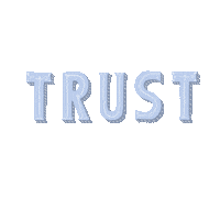 Trust No One Lettering Sticker