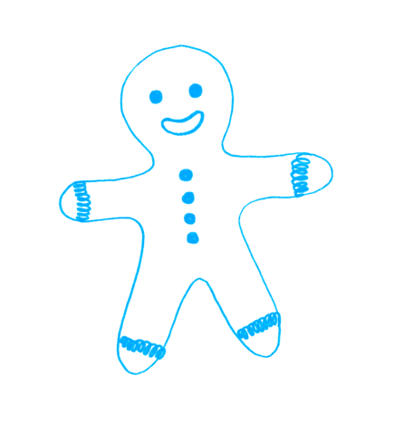 Eat Gingerbread Man Sticker