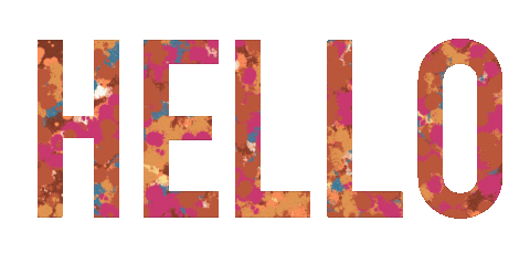 TheKindWay hello splatter tie dye tye dye Sticker