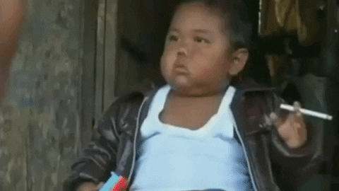 moinsyyed giphygifmaker baby smoking rizal GIF