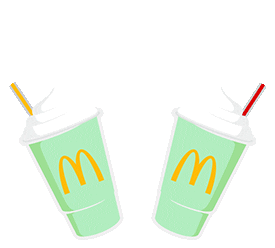 Shamrock Shake Cheers Sticker by McDonalds