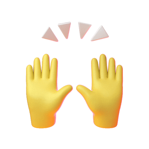 Hands Up Yes Sticker by Emoji