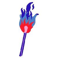 Fire Match Sticker
