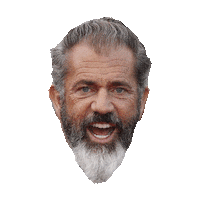 mel gibson laugh STICKER by imoji