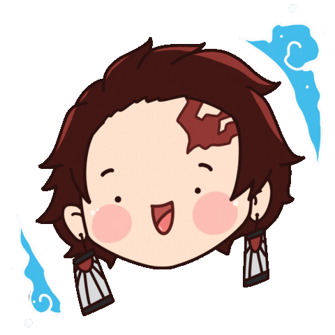 valeriaarabella happy anime demon slayer kimetsu no yaiba Sticker
