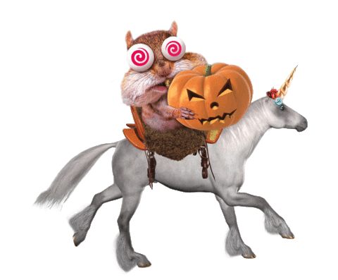 Halloween Unicorn Sticker by SpooningCookieDough