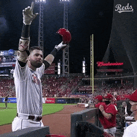 Curtain Call Baseball GIF by Cincinnati Reds