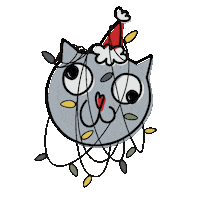 New Year Cat Sticker