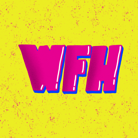 Work From Home Pink GIF by mrjonjon