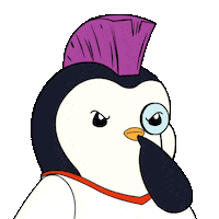 Suspicious I See You Sticker by Pudgy Penguins