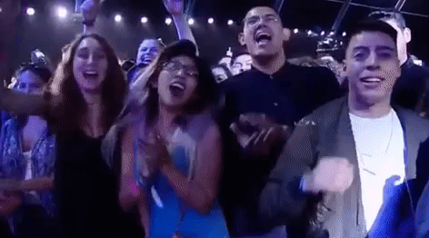 crowd audience GIF by 2017 MTV Video Music Awards
