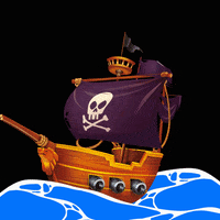 overleap pirata oceano navio navio pirata GIF
