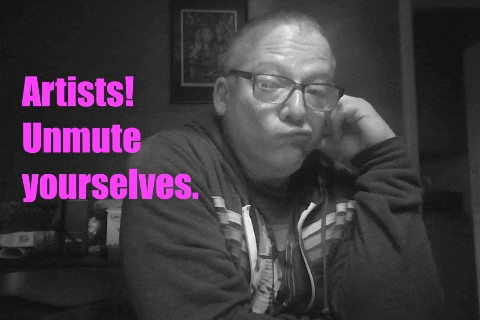 somuchtoworryabout giphygifmaker zoom workshop mute GIF