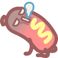 Angry Hot Dog Sticker by SAMWOO288