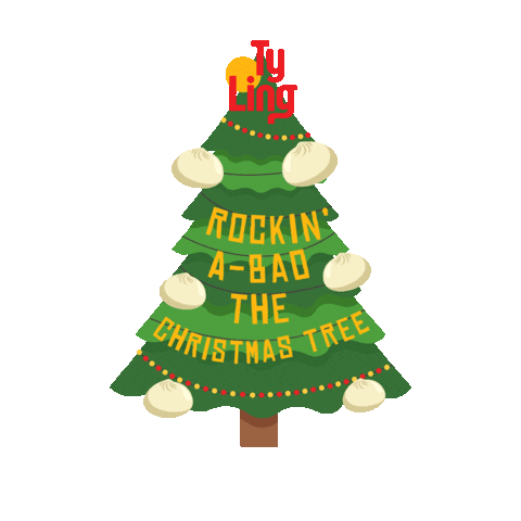 Merry Christmas Sticker by Ty Ling