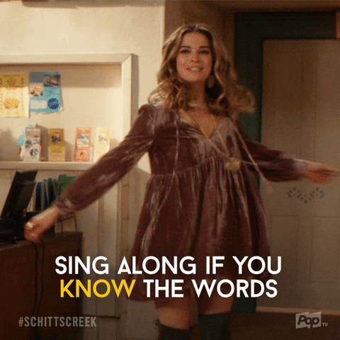 sing pop tv GIF by Schitt's Creek